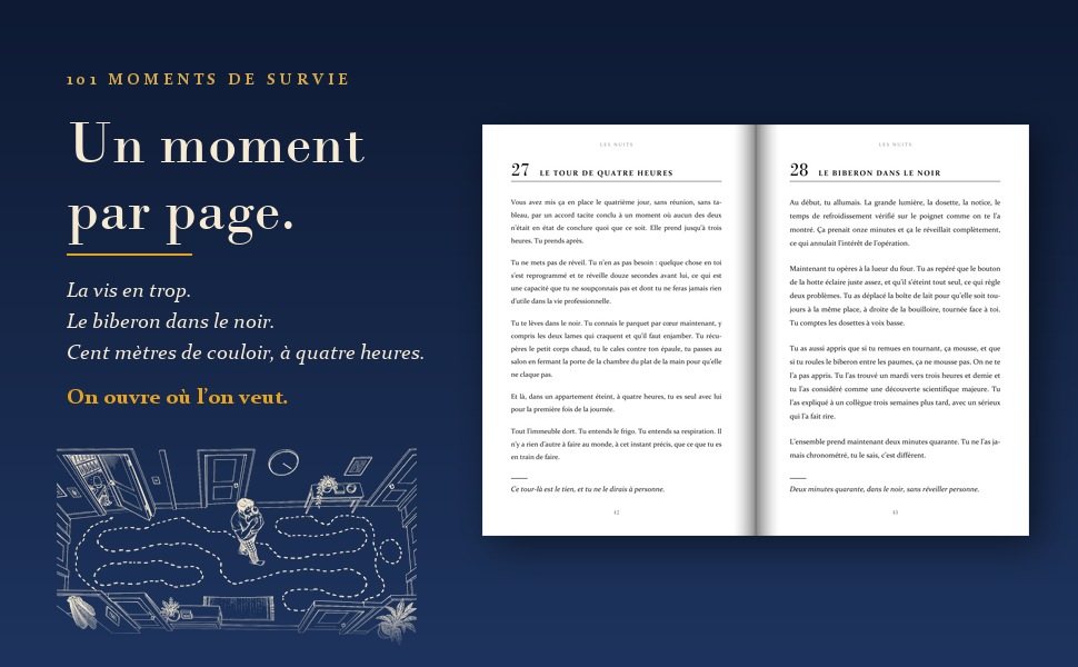 Double page de «&nbsp;Bière, papa&nbsp;!&nbsp;»&nbsp;: deux moments et leurs chutes